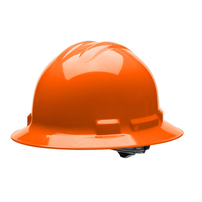Full-Brim Style Hard Hat, 6-Point Ratchet Suspension, Class E and G, OSHA Approved Hard Hat