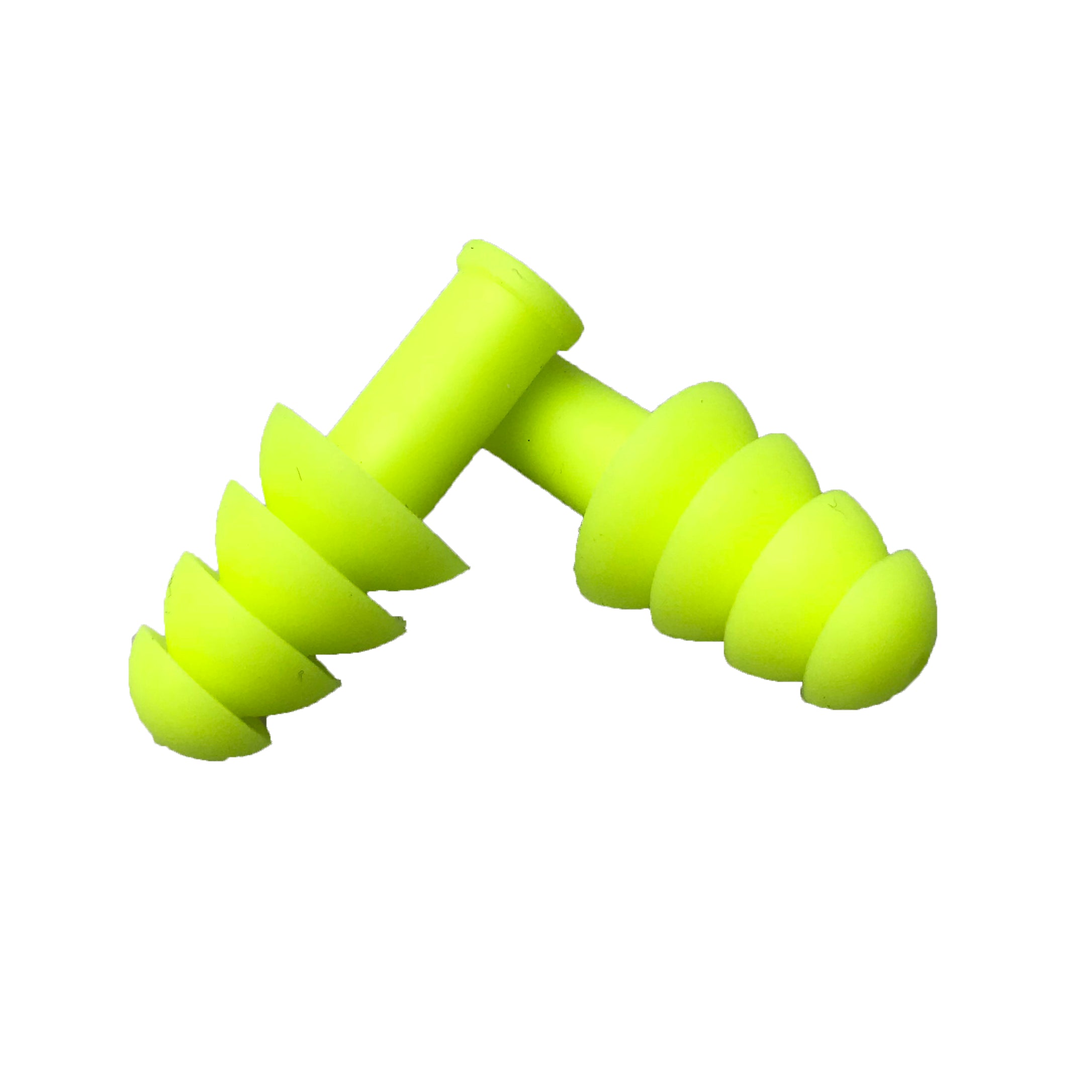 Yellow Reusable Ear Plugs, TPR, Uncorded, NRR 27 DB, 100-Pack