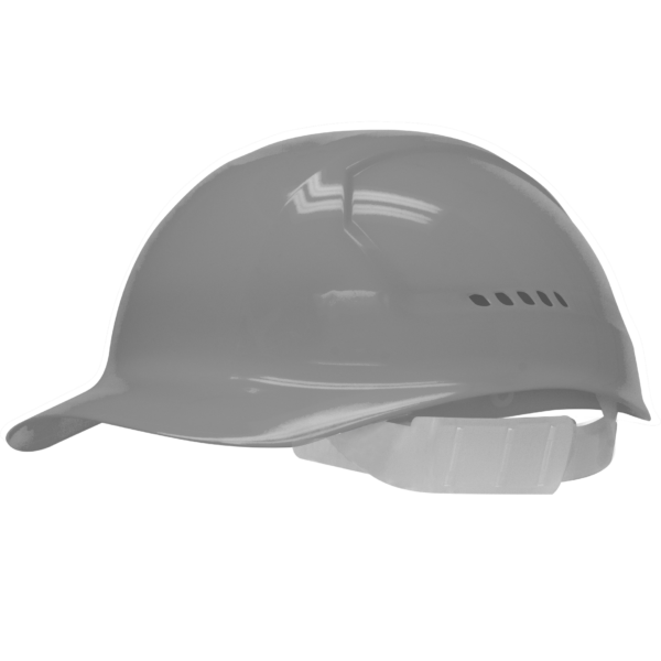 Vented Bump Cap Hard Hat with Brow Pad, 4-Point Plastic Suspension