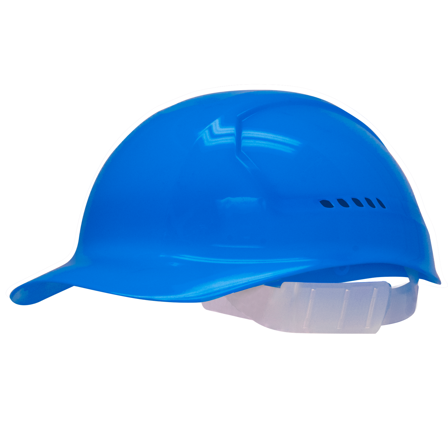 Vented Bump Cap Hard Hat with Brow Pad, 4-Point Plastic Suspension