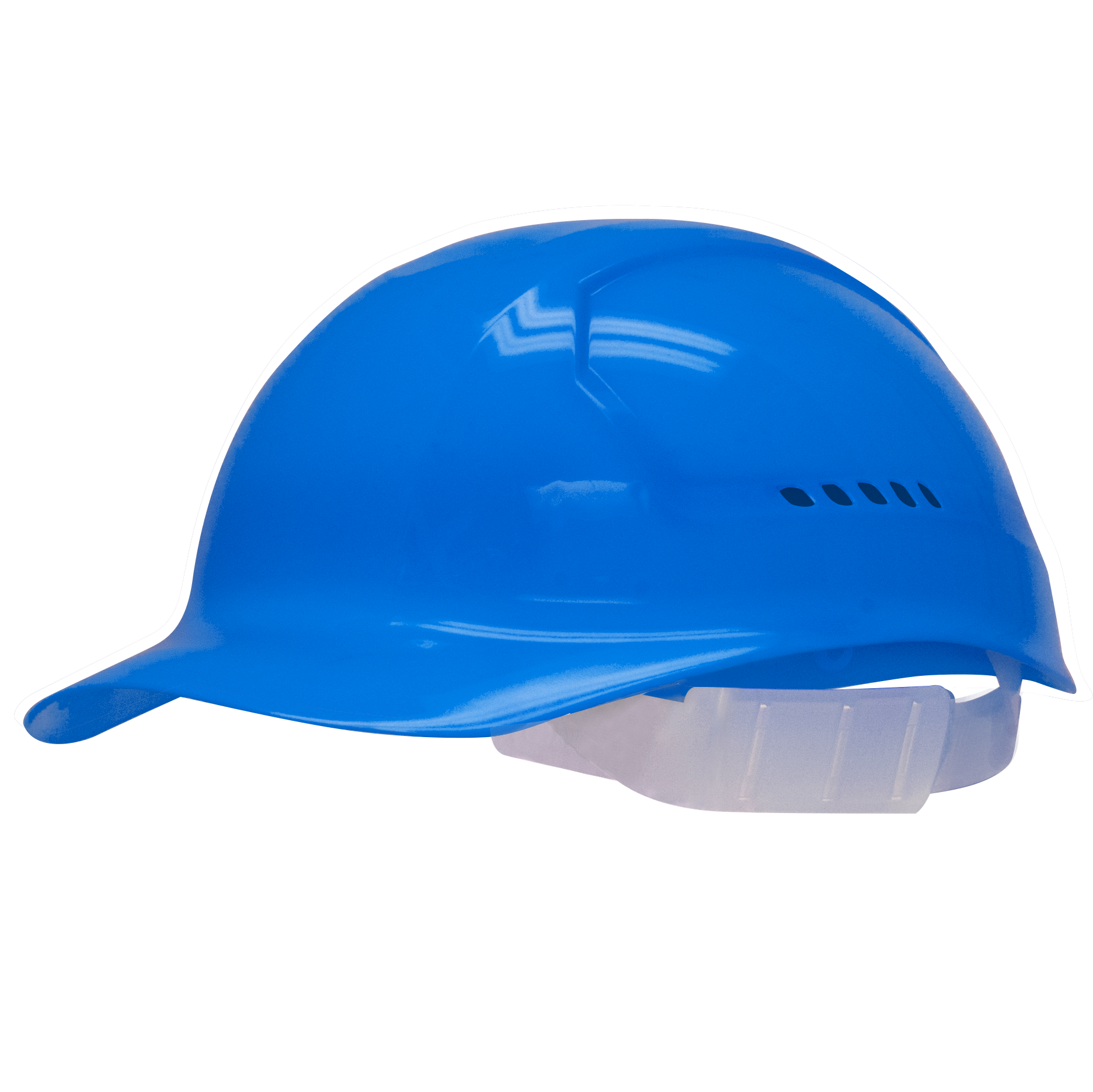 Vented Bump Cap Hard Hat with Brow Pad, 4-Point Plastic Suspension