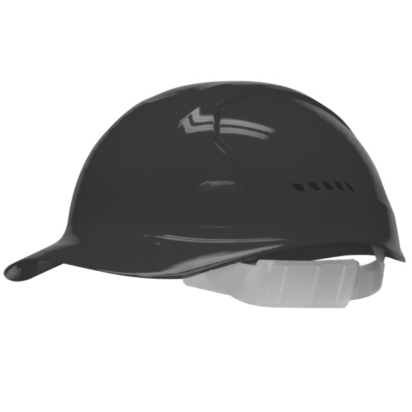 Vented Bump Cap Hard Hat with Brow Pad, 4-Point Plastic Suspension