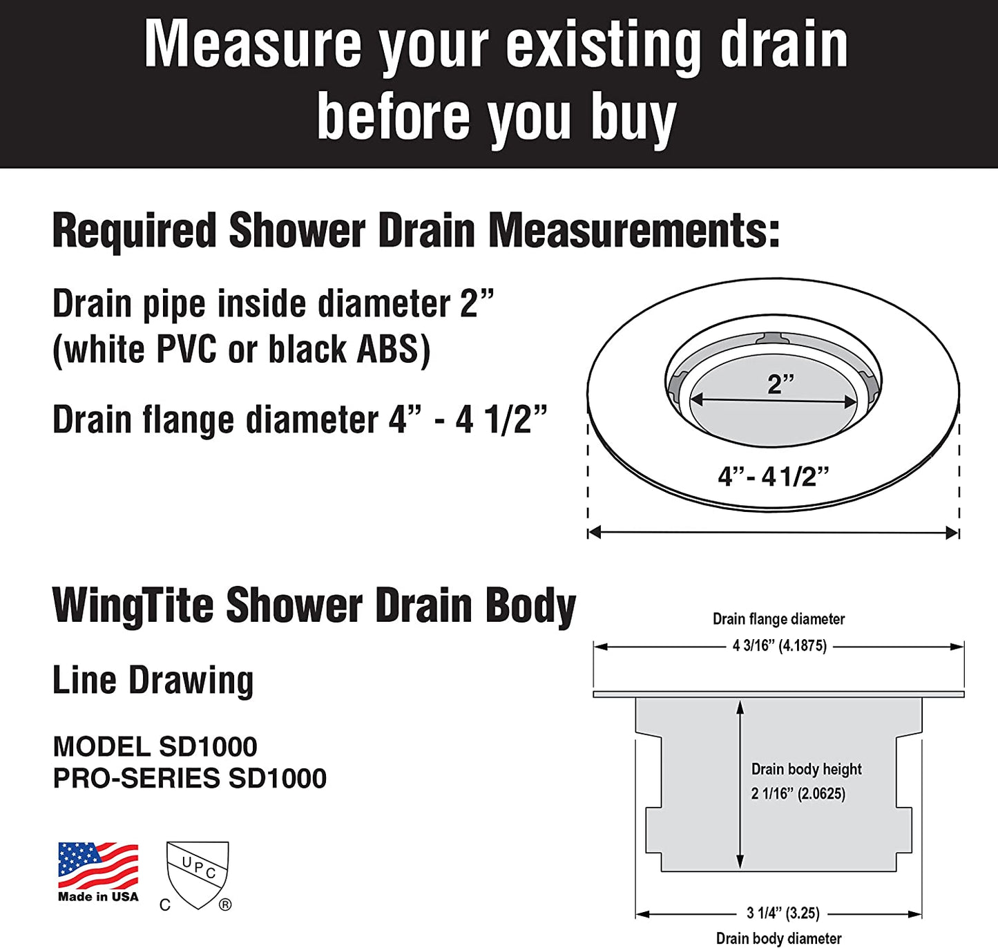 Replacement Shower Drain