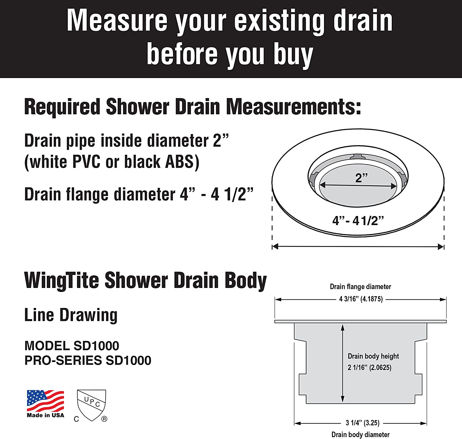 Replacement Shower Drain